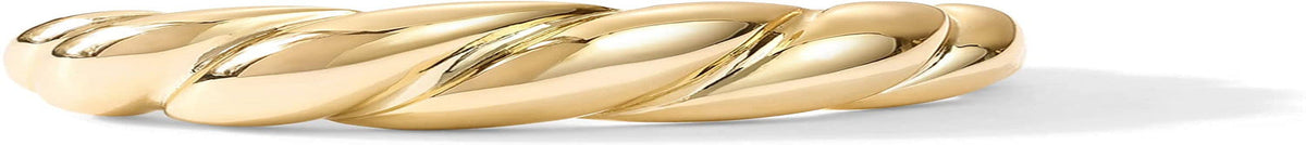 14K Gold Plated Croissant Dome Ring Twisted Braided Gold Plated Ring | Chunky Si