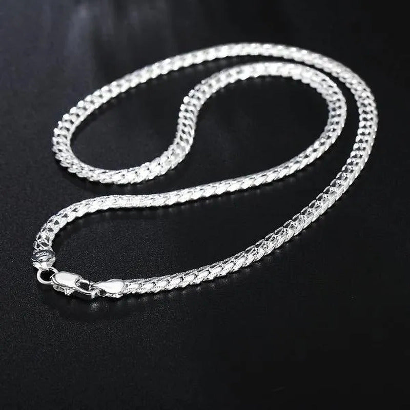 8/16/18/20/24Inch 18K Gold/925 Sterling Silver Luxury Brand Design Noble Necklac