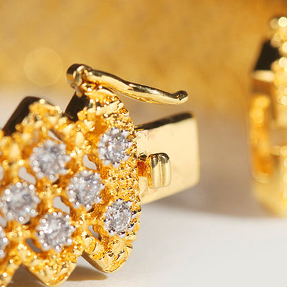 Craft Vintage Bracelet S925 Silver Gold-Plated Zirconium Diamonds