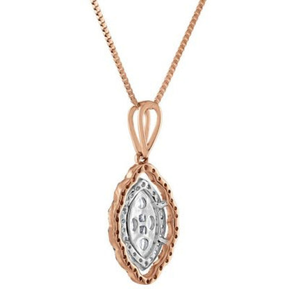 0.29 CT. T.W. Composite Diamond Marquise Shape Pendant in 14K Gold