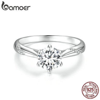 D Color VVS1 EX Moissanite Ring 1Ct round Moissanite Diamond Solitaire