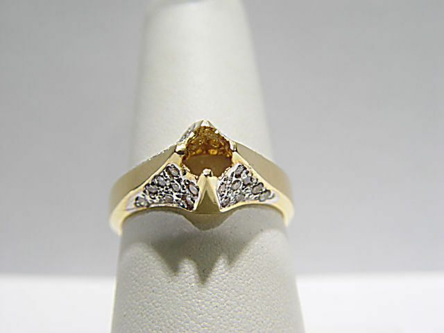 DIAMOND ROUND BRILLIANT PAVE SET SETTING 4 PRONG