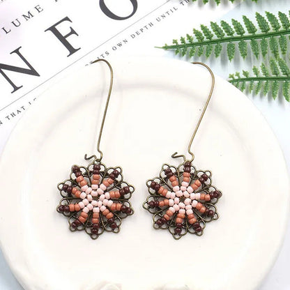 Tassel Earrings Personality Flower Handmade Jewelry