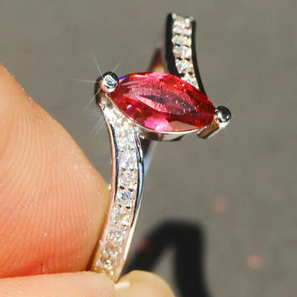 Eye 925 Silver Anniversary Statement Multilayer Crown Eye Ring Natural Gemstones