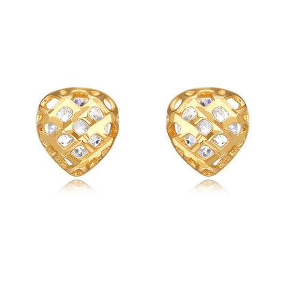 Love Stud Earrings 925 Sterling Silver Women'S Small and Delicate