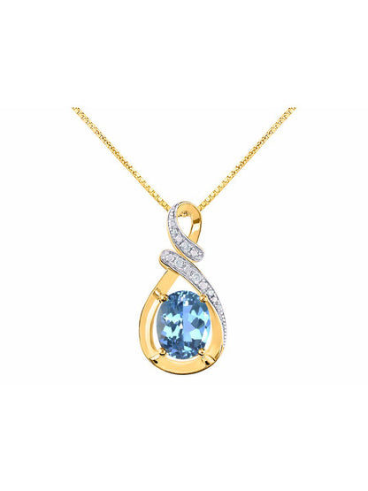Necklaces for Women Yellow Gold Plated Silver Designer Necklace Gemstone & Genui