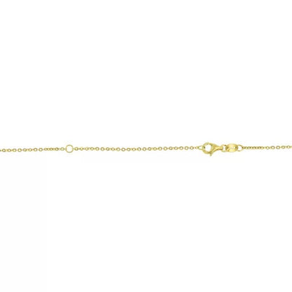 14K Gold Prasiolite Pendant with 16"-18" Chain
