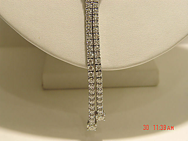 DIAMOND ROUND BRILLIANT SH NECKLACE 2 BIG DROP DIAMOND TO BACK SET NECKLACE