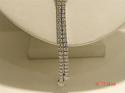 DIAMOND ROUND BRILLIANT SH NECKLACE 2 BIG DROP DIAMOND TO BACK SET NECKLACE
