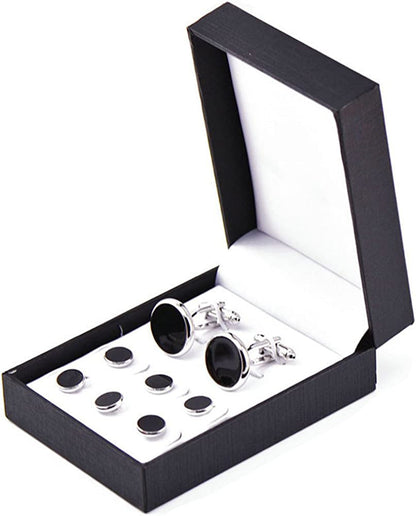 316L Stainless Steel Cufflinks Shirt Studs Business Wedding Gifts for Men