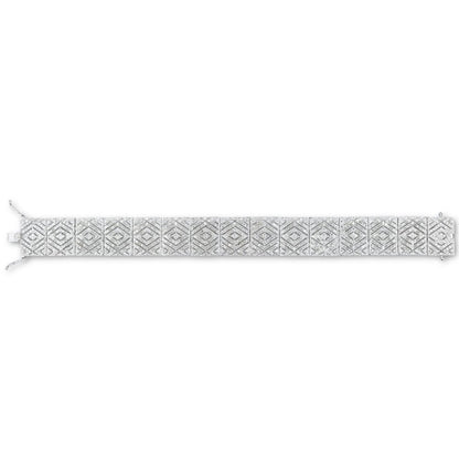 2 Carat Diamond Art Deco Bracelet, 7 Inches for Women