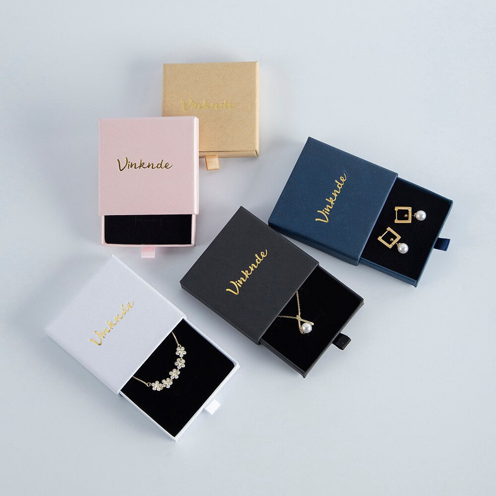 Unique Luxury Custom Logo Sliding Cardboard Paper Gift Jewellery Travel