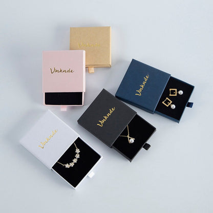 Unique Luxury Custom Logo Sliding Cardboard Paper Gift Jewellery Travel