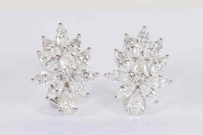 Diamond Cluster Earrings