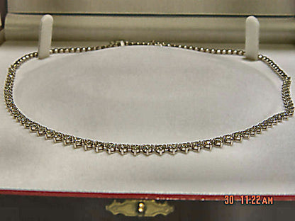 DIAMOND 60 ROUND BR SHAPE 3 PRONG SET FRONT SET NECKLACE