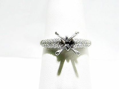 DIAMOND ROUND BR SHAPE PAVE SET SETTING 4 PRONG SET