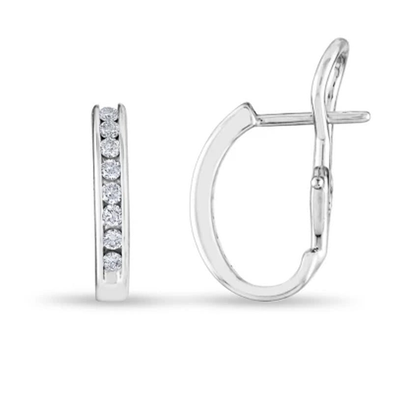 0.23 CT. TW. Diamond Earrings in 14K White Gold (H-I, I1)