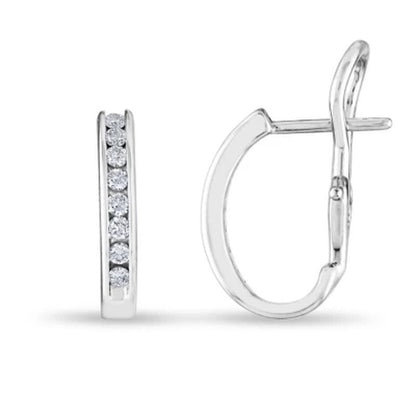0.23 CT. TW. Diamond Earrings in 14K White Gold (H-I, I1)