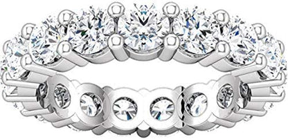 5 Carat (Ctw) 14K White Gold round Diamond Ladies Eternity Wedding Anniversary S