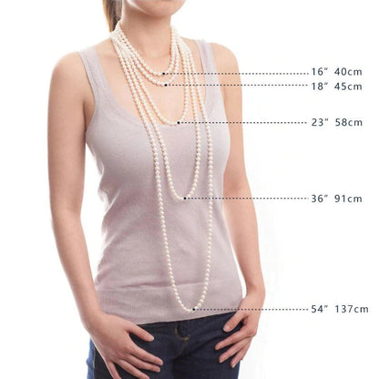 6-7Mm AAAA Quality Pearl Necklace in White Real Freshwater Cultured Perfect
