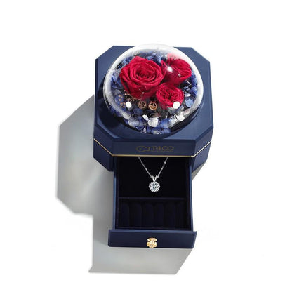 Silver Six Prong Solitaire Diamond Pendant Marriage Proposal Wedding Necklace
