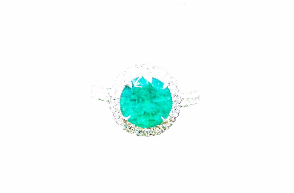 EMERALD ROUND SHAPE 7.98 LENGTH X7.81 WIDTH X5.79MM DEPTH