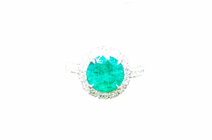 EMERALD ROUND SHAPE 7.98 LENGTH X7.81 WIDTH X5.79MM DEPTH