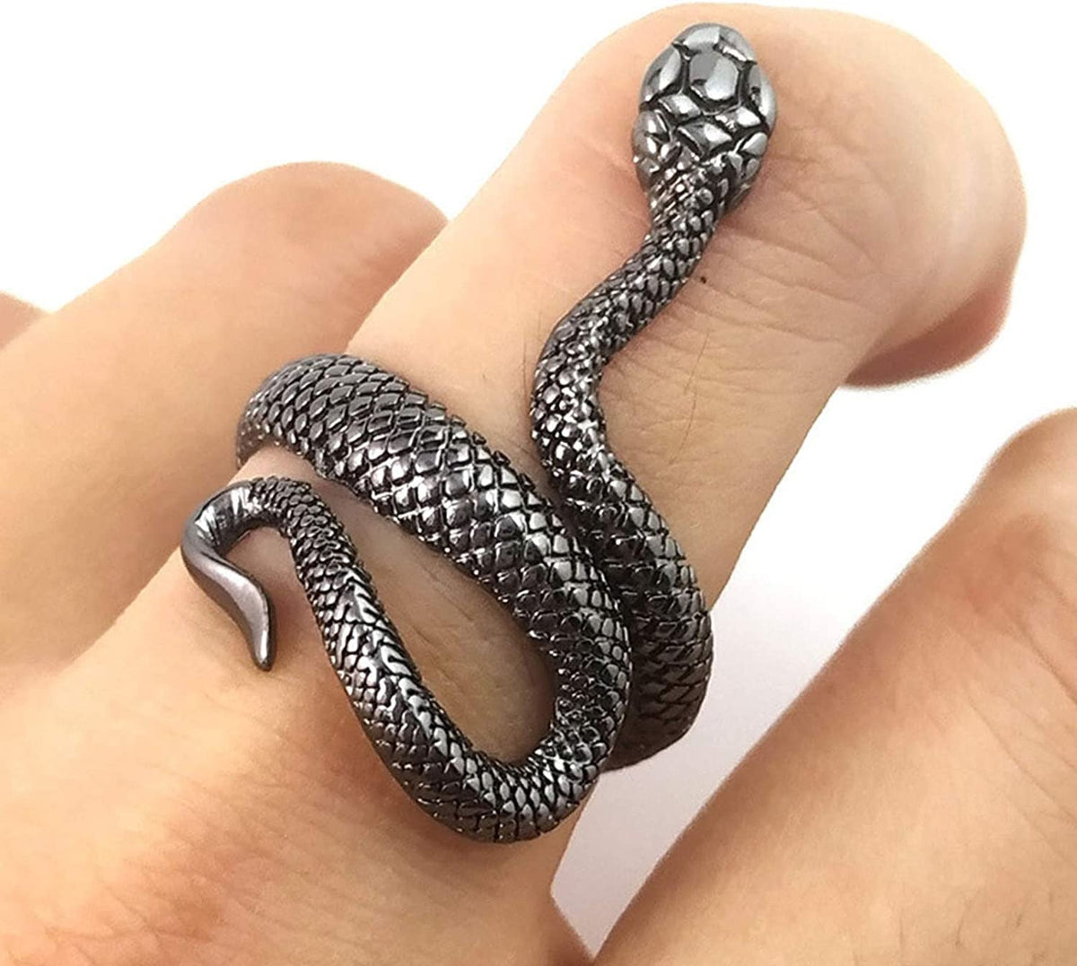 Snake Ring for Women Medusa Headpiece Gothic Rings Medusa Costume Rings Reptile