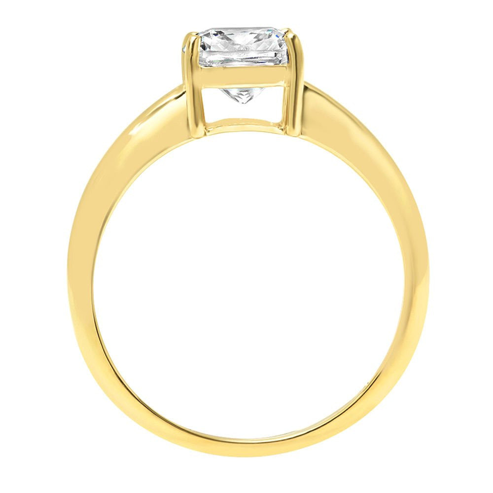 2.0 Ct Brilliant Cushion Cut VVS1 Genuine Conflict Free Clear Simulated Diamond