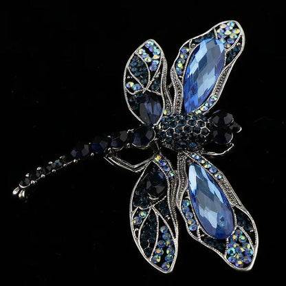 Elegant Dragonfly Brooch Crystal Brooch Pin Beautiful Wedding Accessory Souvenir