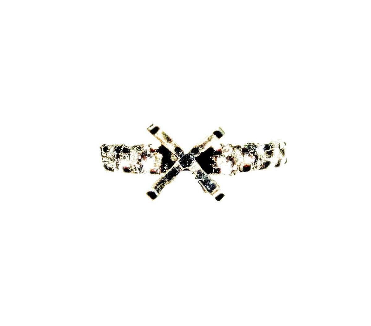 DIAMOND 18 ROUND BRILLIANT SETTING SMALL PORTION IN BACK FOR SIZE-ING