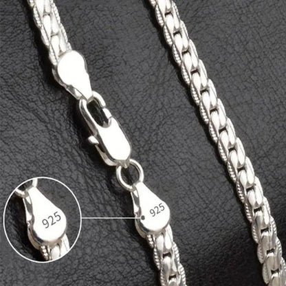 8/16/18/20/24Inch 18K Gold/925 Sterling Silver Luxury Brand Design Noble Necklac