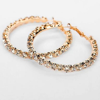 Fashion 925 Sterling Silver round Hoop Earrings for Women Romantic Bride Jewelry