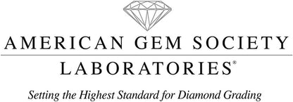 AGS Certified 1/3Ct REAL Diamond Solitaire Pendant Necklace for Women in 14K Whi