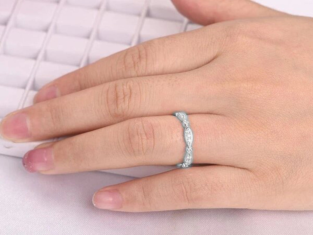 .50 Ct Diamond Anniversary Ring Band - Modern Wedding Band - Full Eternity Ring