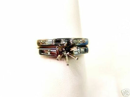 .73 Ct Diamond Baguette Channel Engagement Ring