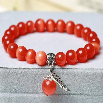 New Fashion Cat'S Eye Stone Women'S Bracelet National Style Buddha Bead Bracelet