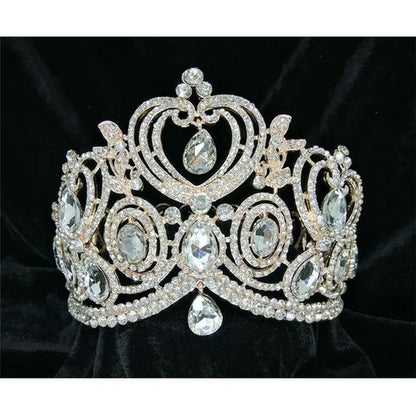 Tian Sweet 34015-RG 8.3 Oz Crown with 2 Diamond Pendant - Rose Gold