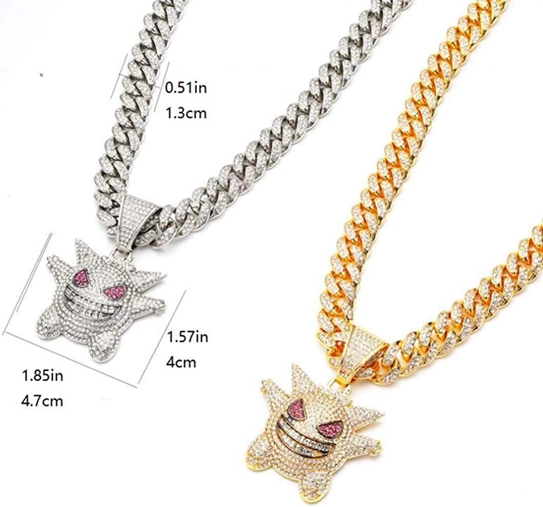 Cuban Link Chain, 18K Gold Plated Jewelry Men/Women Titanium Steel Necklace Hip