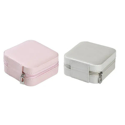 Practical Jewelry Box Organizer Portable Travel Leather Jewellery Ornaments Case