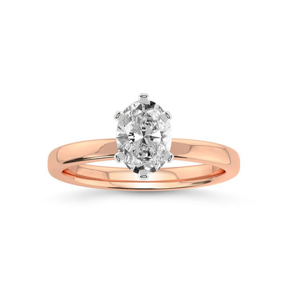 1 Carat | IGI Certified Oval Shape Lab Grown Diamond Engagement Ring for Women |