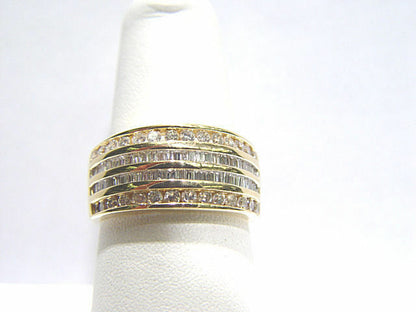 DIAMOND ROUND BRILLIANT SH BAGUETTE SH 4 ROW SET DIAMOND