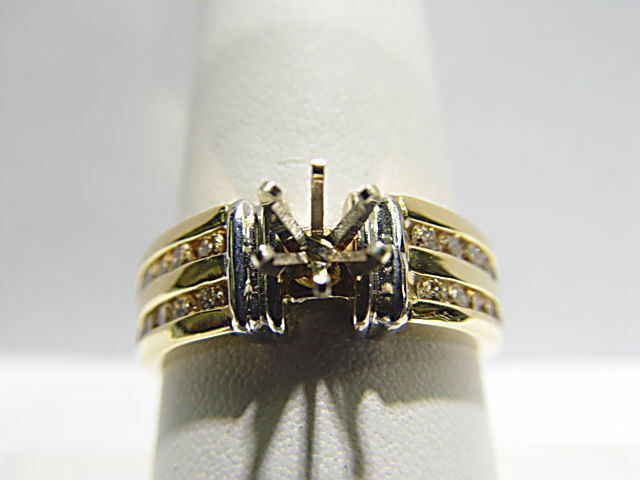 DIAMOND ROUND BRILLIANT SHAPE CHANNEL SET 6 PRONG SET