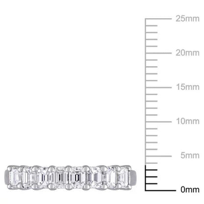 Allura 0.95 CT. T.W. Emerald-Cut Diamond Semi-Eternity Anniversary Ring in 14K W
