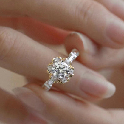 High-Clean Mosonite Wedding Ring
