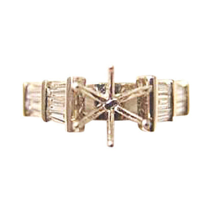 .78 CTTW TOP DIAMOND 10 BAGUETTE CUT SETTING 6 PRONG SETTING