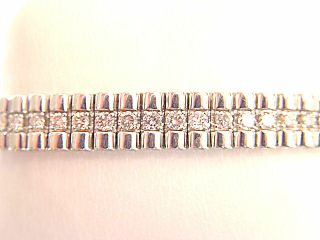 MENS ROUND BRILLIANT SHAPE DIAMOND BRACELET