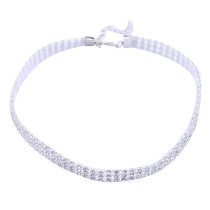 1Pc Women Rhinestones All-Match Choker Necklace Fashion Trendy Jewelry Full Chok
