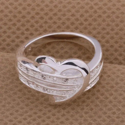 Love Heart Women Wedding Diamond Ring Gifts(Size:5/6 /7 /8 /9/10) HANNAH MARTIN