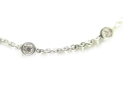 DIAMOND ROUND BRILLIANT SHAPE DIAMOND BY YARD NECKLACE